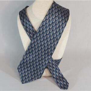 Robert Talbott Wright & Simon Mens Neck Tie Shimmery Shades Of Blue And Gray